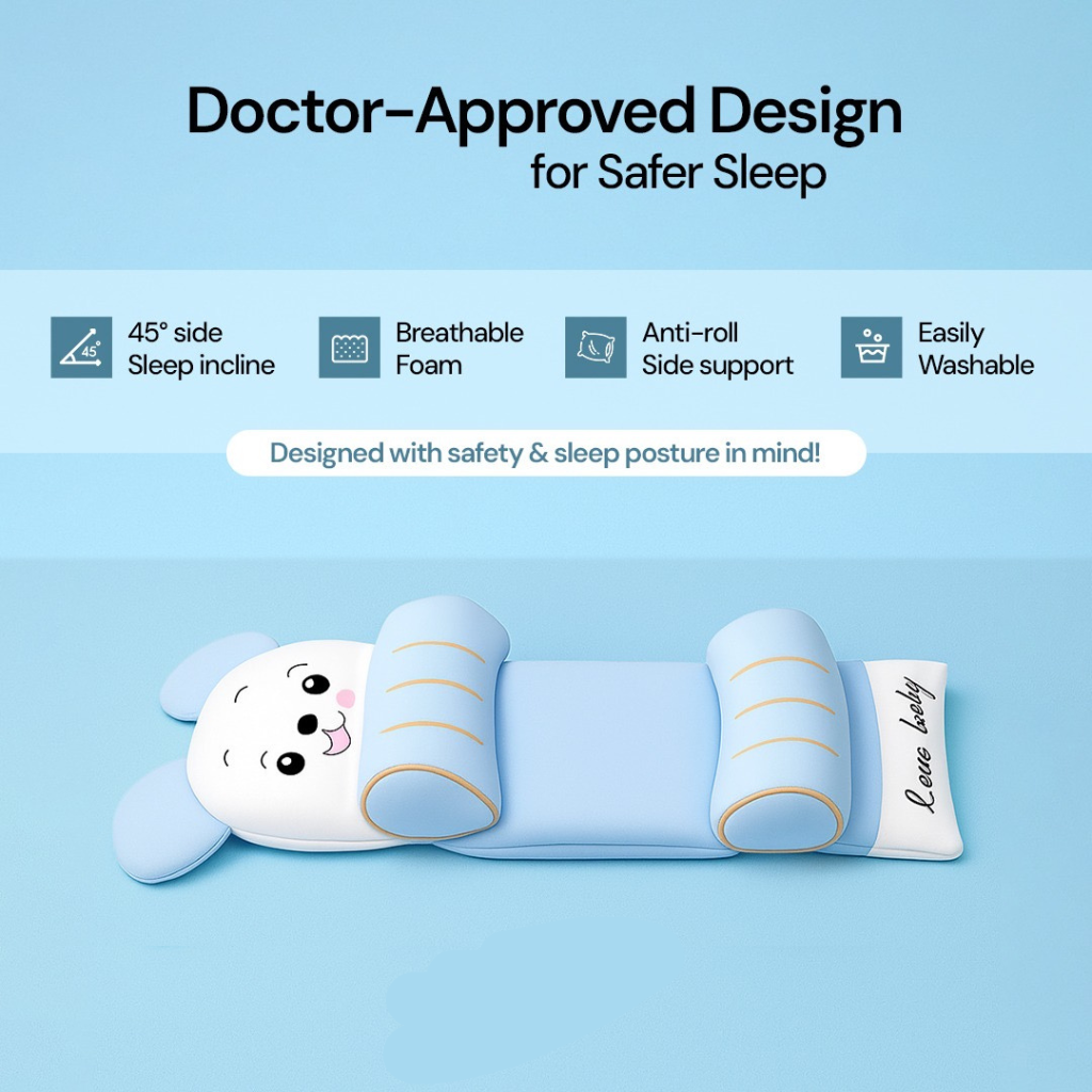 Baby Shaping Head Support Pillow - Assorted Colour